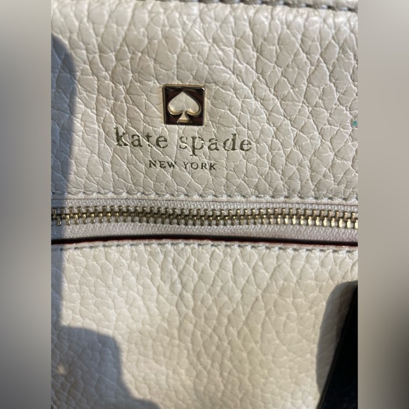 Kate Spade~Southport Avenue Alessa Satchel Leather
Handbag Dune/Black - Picture 8 of 10